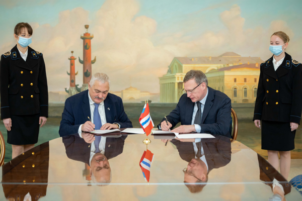 Gubkin University and the Government of the Omsk Region signed a cooperation agreement 