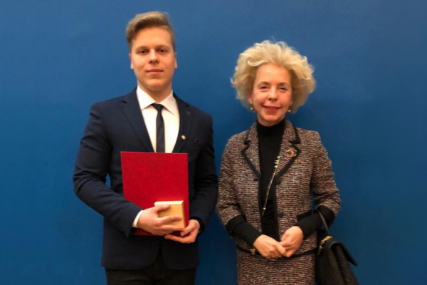 Gubkin University student received the award of the Russian Academy of Sciences
