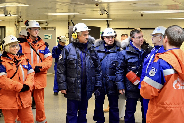 Gubkin University delegation visited the Prirazlomnaya offshore Arctic platform