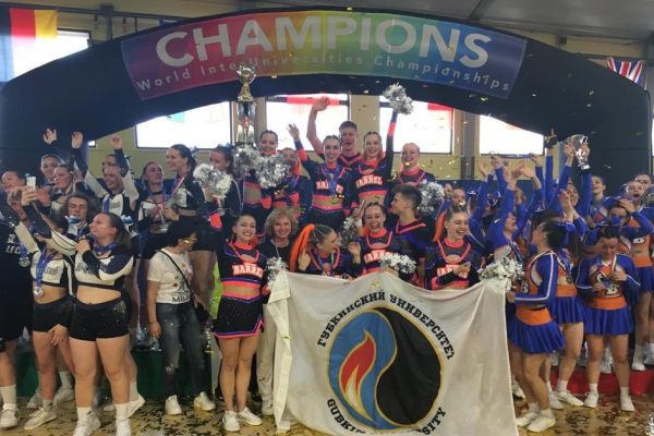 Gubkin University cheer and dance team «Barrel» became the winner of the Open European Championship among students