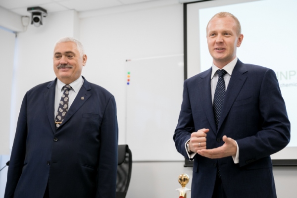 A specialized lecture hall named after Valentin Egorov was opened at Gubkin University with the support of KNGK-INPZ 